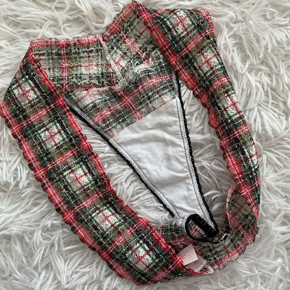 NWOT Victoria’s Secret plaid RARE thong - Picture 4 of 7
